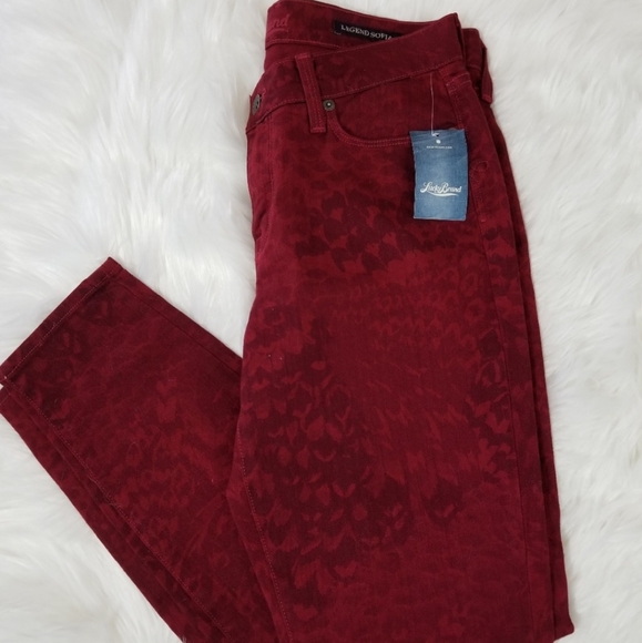 Lucky Brand Denim - Lucky Brand Sofia Legend Skinny Leg Leopard Jeans